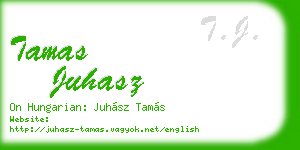 tamas juhasz business card