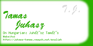tamas juhasz business card